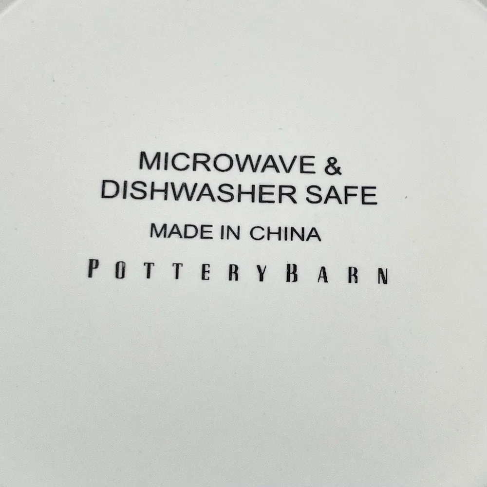 Pottery Barn Latte Bowl Mug Set of 2‎ White 16 oz Coffee Soup Cups O22849